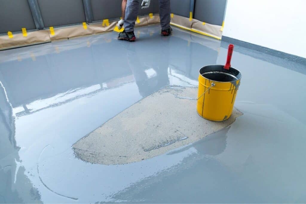 Application of Slip-Resistant Epoxy Flake Flooring on Doubleview Balcony in Perth