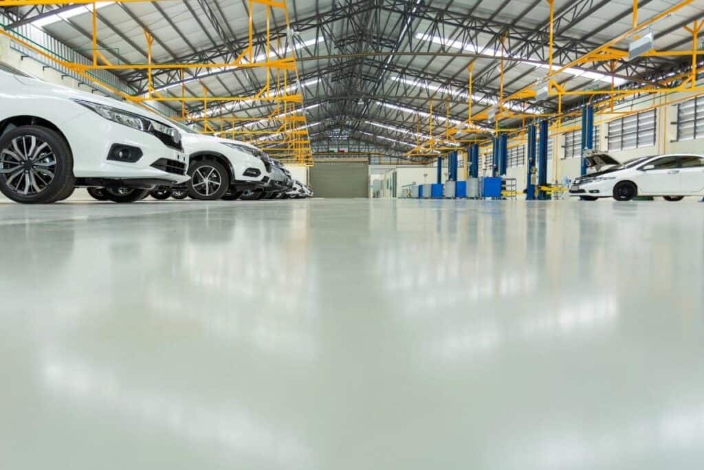 Epoxy flooring in Welshpool Warehouse by Perth Epoxy Group