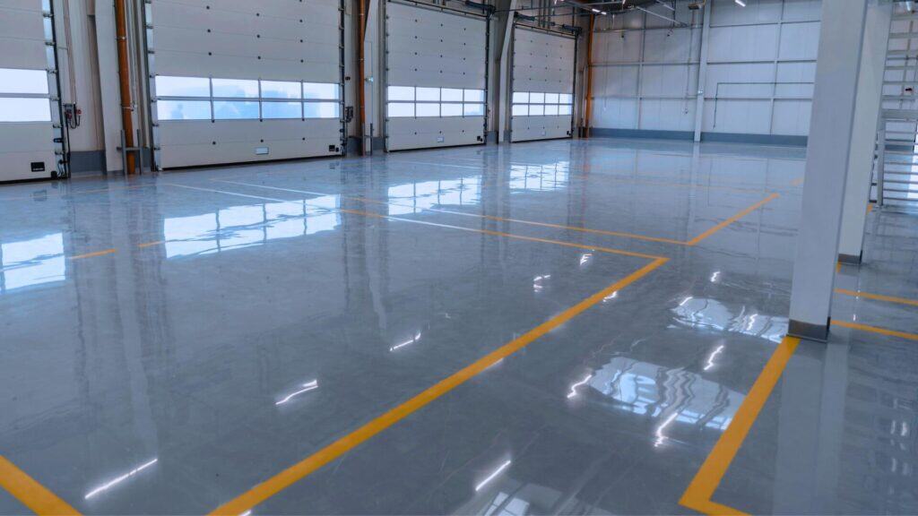 Finished Epoxy Flooring in East Perth Commercial Space