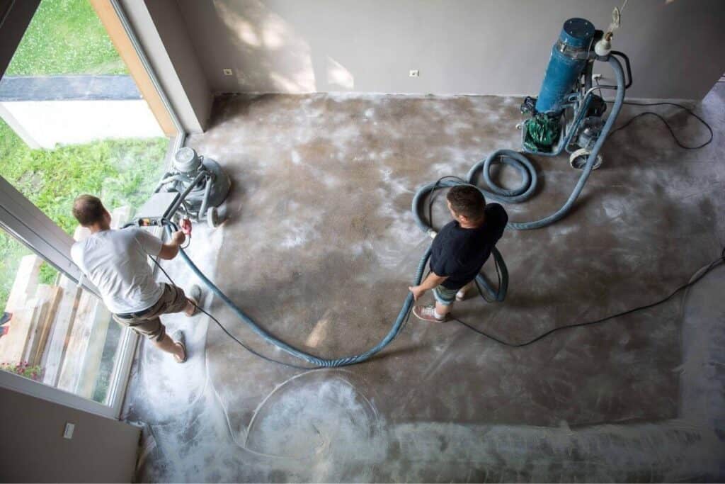 Perth Epoxy Group preparing for residential epoxy flooring in Morley Perth