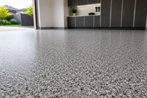 Epoxy Flake Flooring in North Perth Home